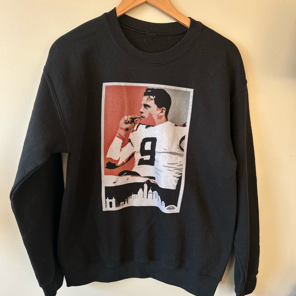 Joe burrow Black Graphic Men's Sweater crewneck